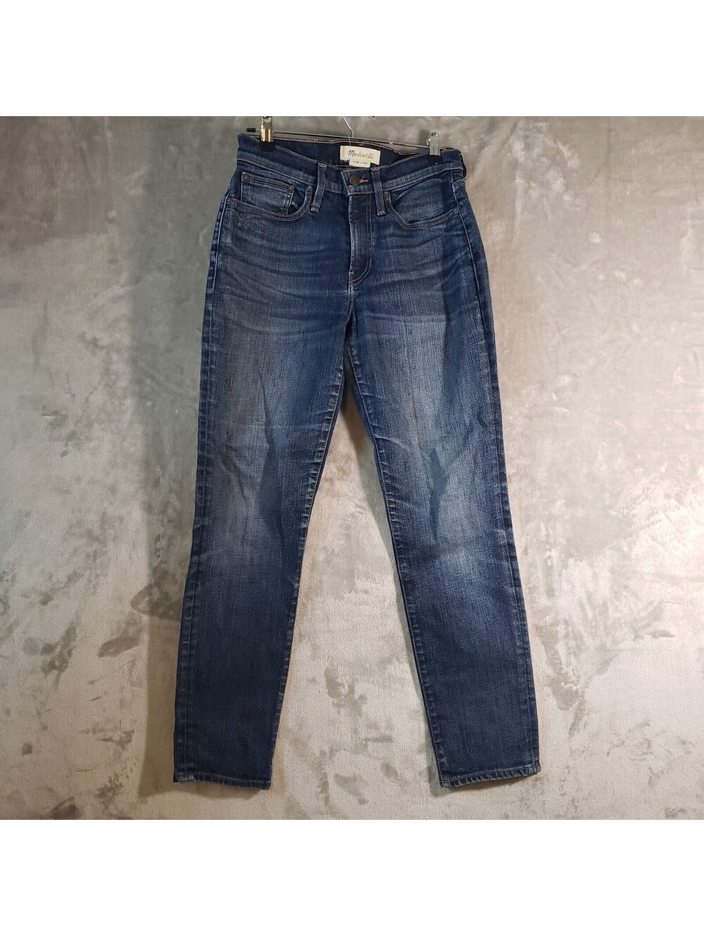 Madewell Women’s Blue Medium Wash Athletic Slim Fit Stretch 5-Pocket Jeans